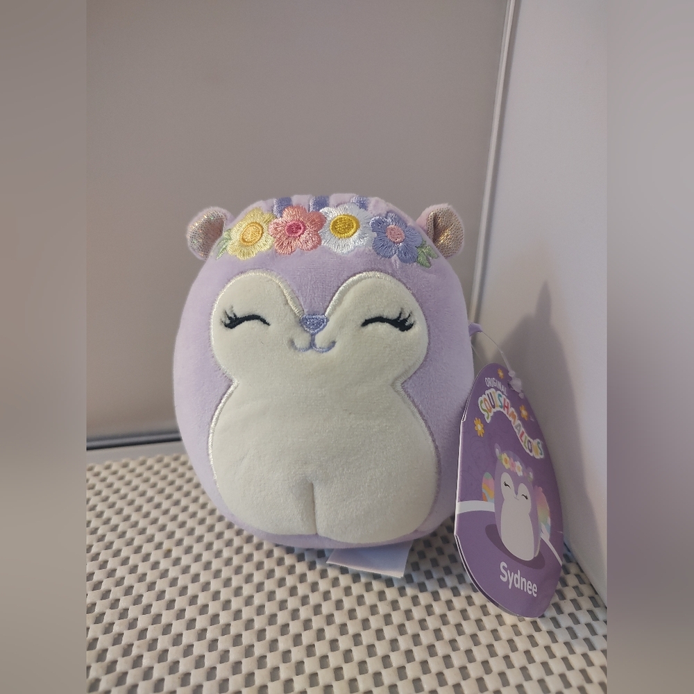 Squishmallows Sydnee The Squirrel Easter NWT Plush 4.5"